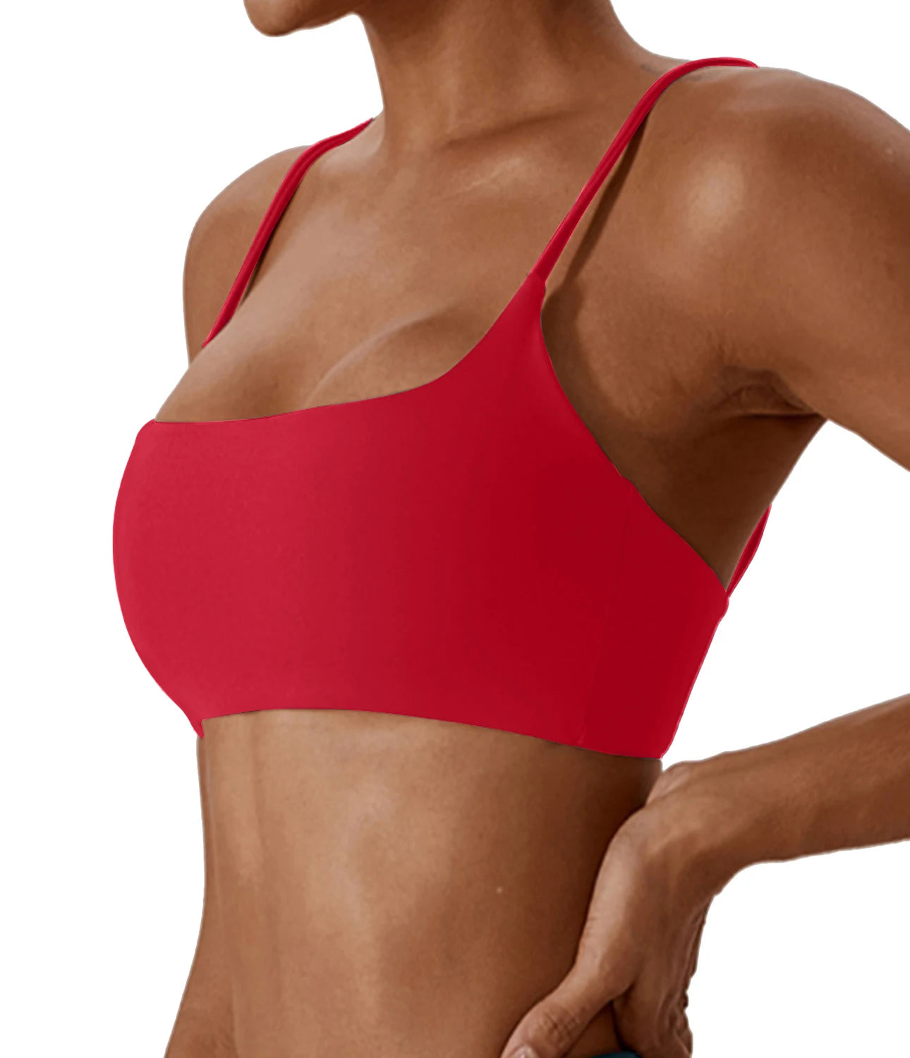 Women Sports Bra Seamless Cross Back Fitness Yoga Top Gym Workout Bra