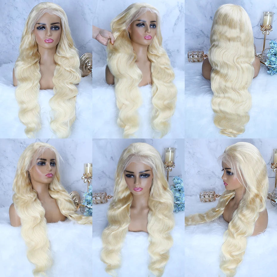 613 Blonde Body Wave Wig – HD Lace Front Human Hair Wig (13x6 Pre Plucked)
