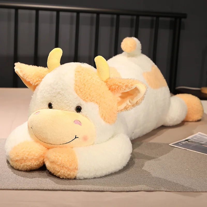 90cm Cow Plush Toy Cartoon Stuffed Animal Pillow Cute Gift for Kids