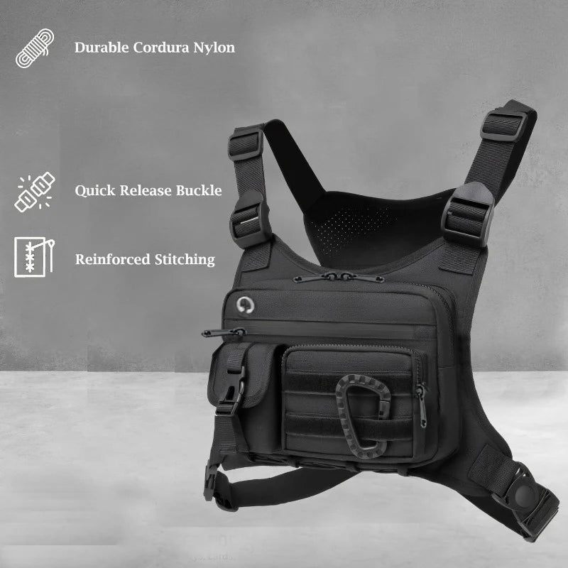 Tactical Chest Bag – Adjustable Running & Cycling Vest Pack for Men & Women