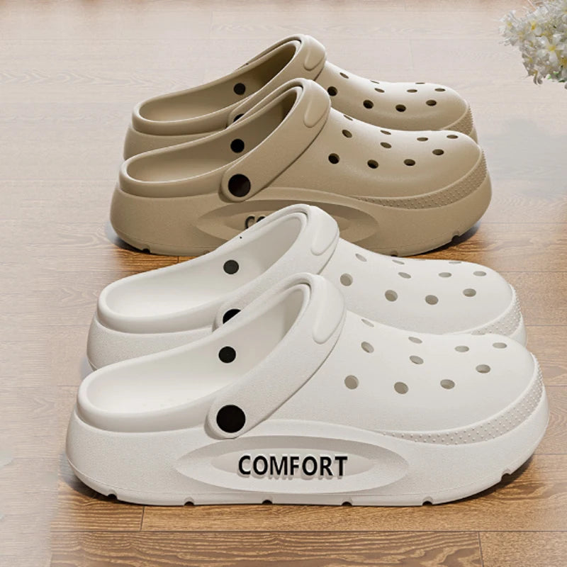 EVA Clog Slippers Thick Sole Anti Slip Comfortable Indoor Outdoor Garden Shoes for Men Women