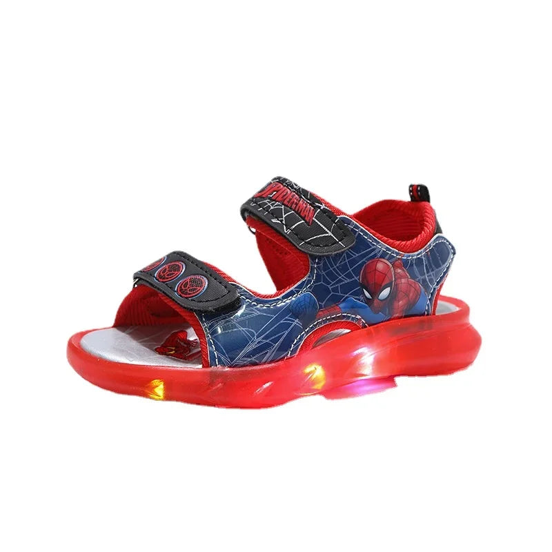 Kids LED Light Up Sandals Non Slip Summer Sports Shoes for Boys and Girls