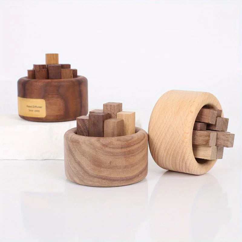 Wood Essential Oil Diffuser Beech Walnut Aromatherapy Home Decor