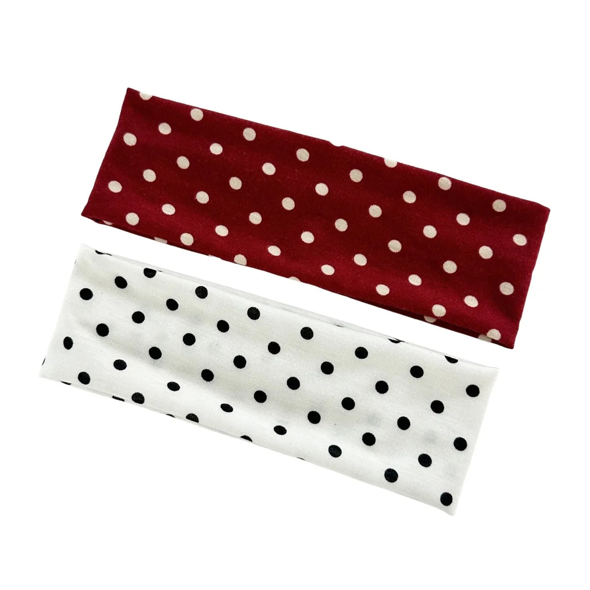 Polka Dot Yoga Headband Sweat Absorbent Sports Hairband
