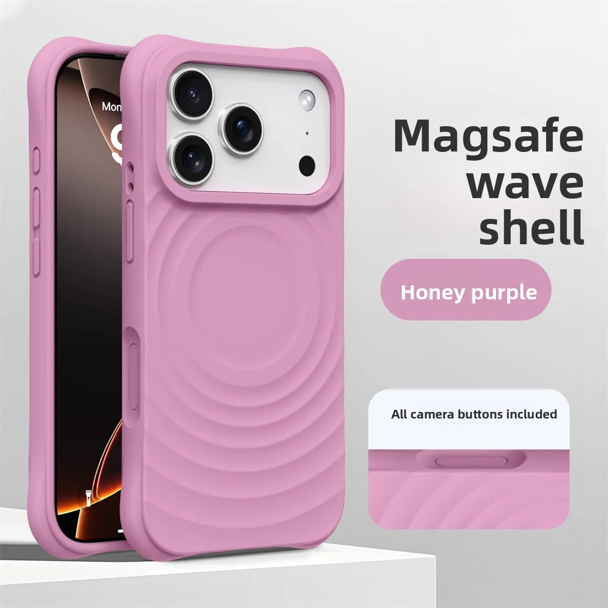 Official Water Ripple Silicone MagSafe Magnetic Soft iPhone Case
