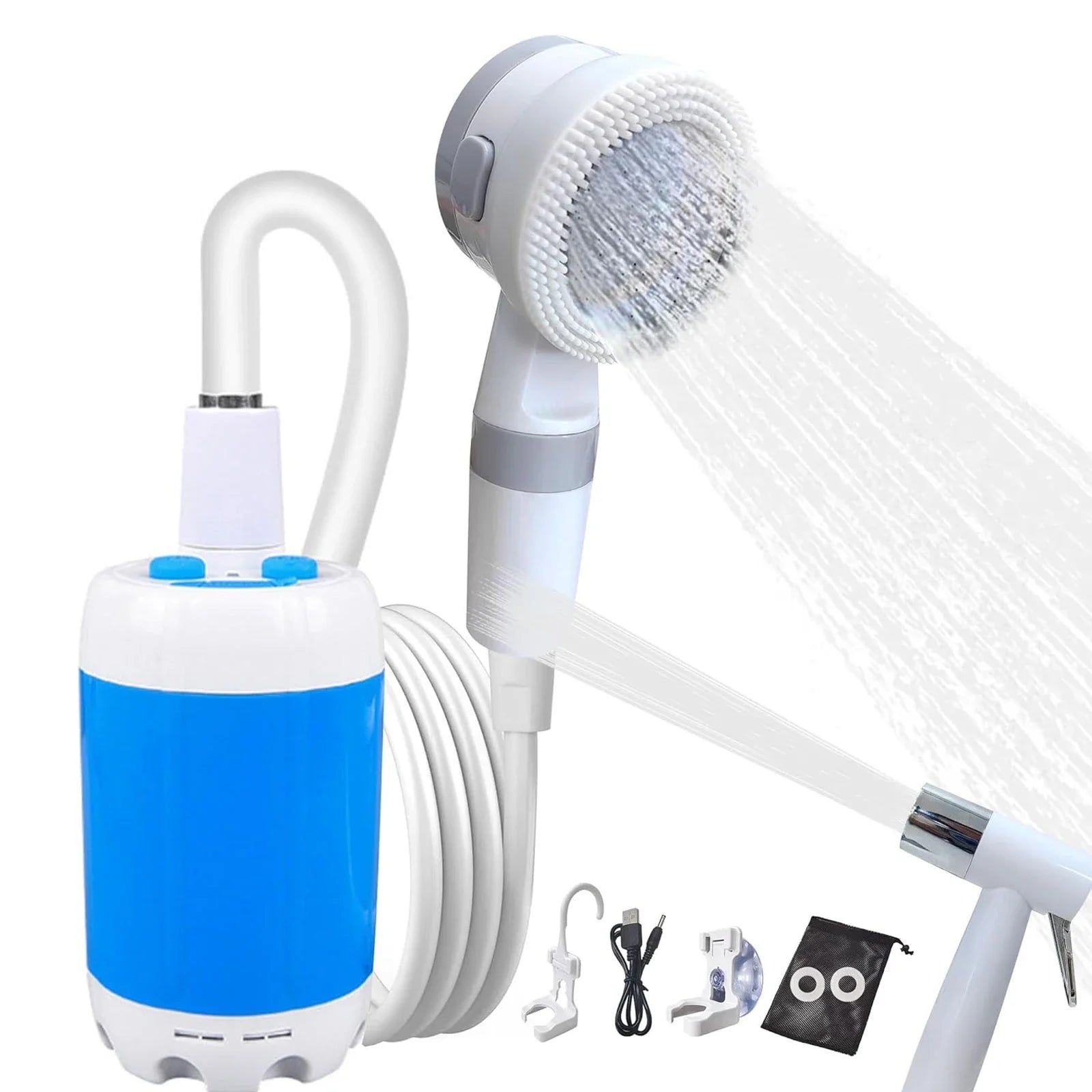 Portable Rechargeable Outdoor Shower Handheld Dog Bath Car Wash Water Sprayer
