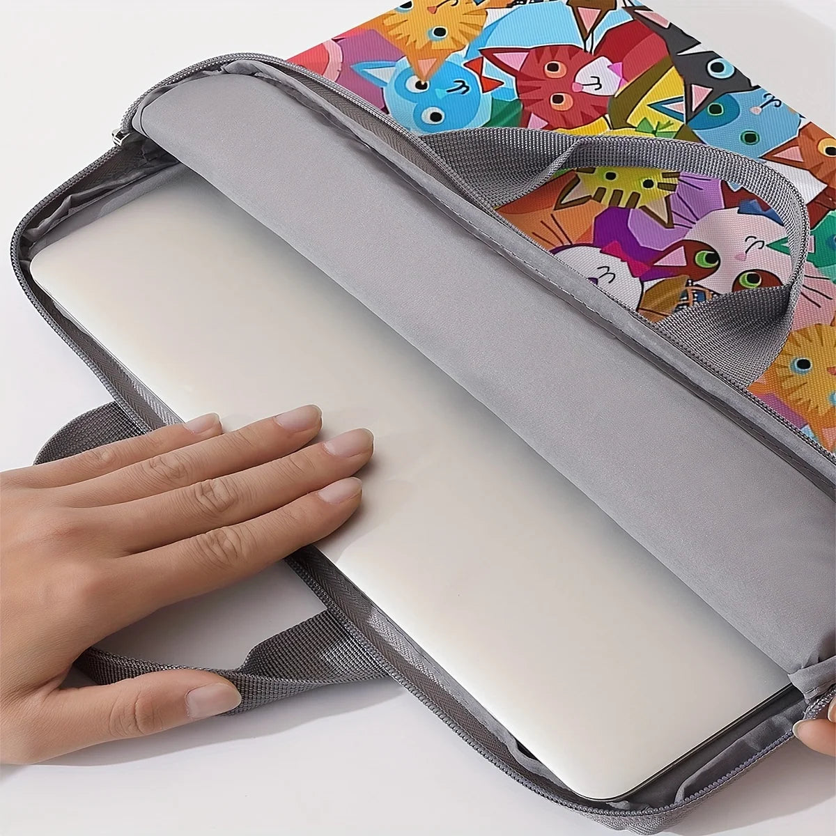 Cartoon Cat Laptop Bag 14 Inch Briefcase Sleeve