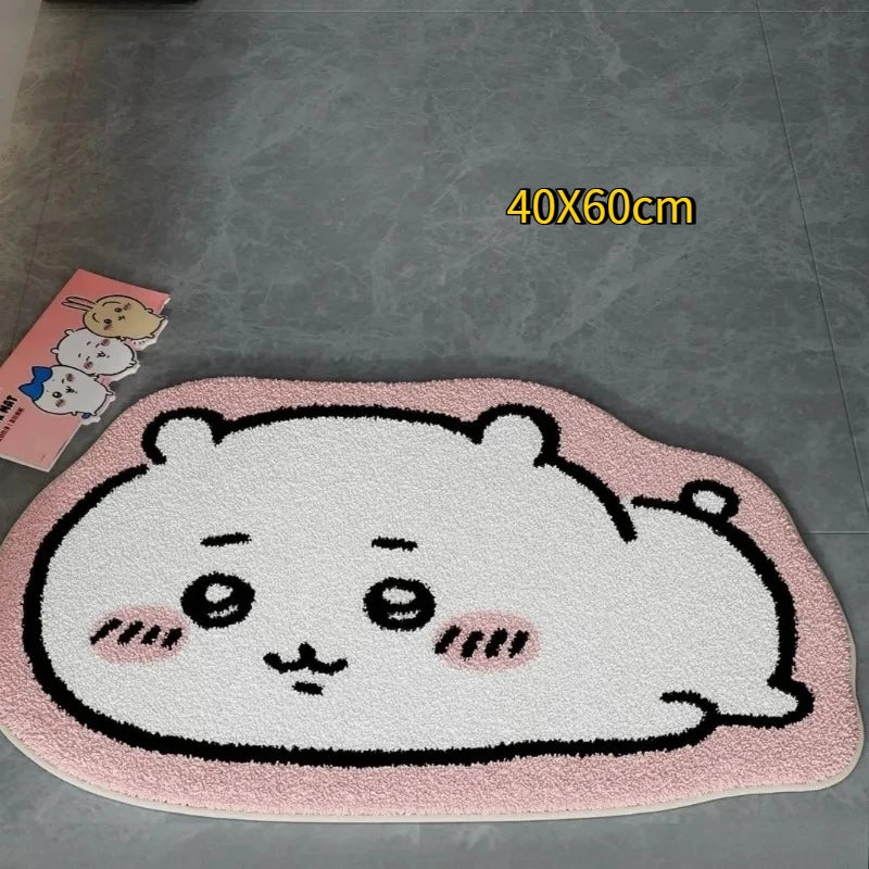 Anime Plush Rug Non Slip Bathroom Floor Mat Cute Room Carpet