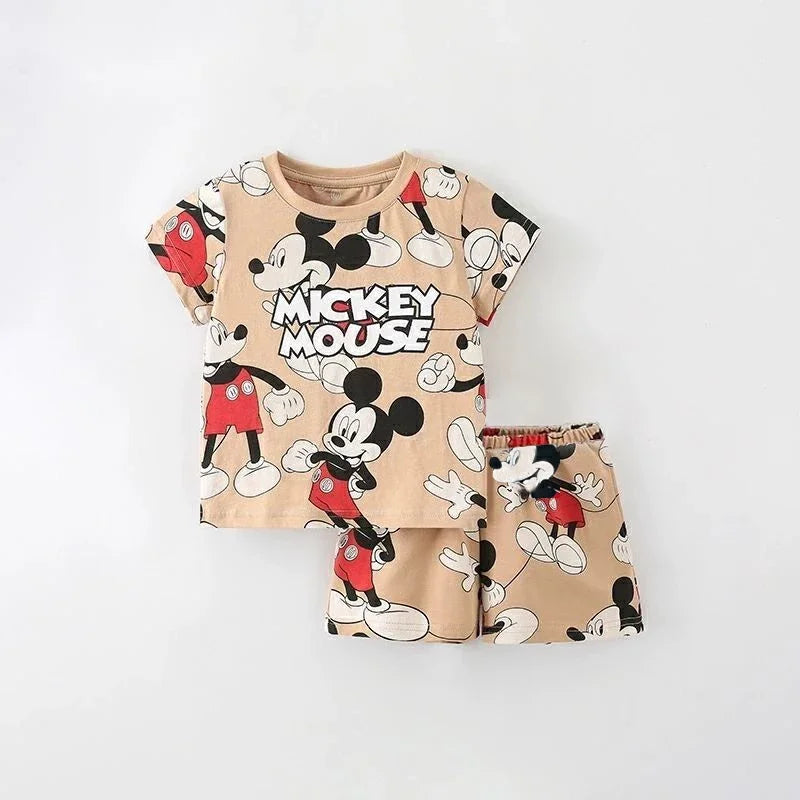 Kids T Shirt and Shorts Summer Tracksuit Set