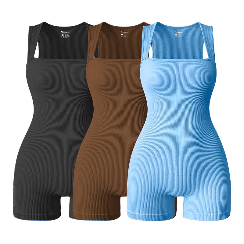 Women’s Backless Sleeveless Bodycon Romper Quick Dry Yoga Jumpsuit