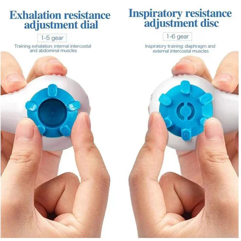 Breathing Trainer Inspiratory Resistance Lung Capacity Exerciser for Running Swimming