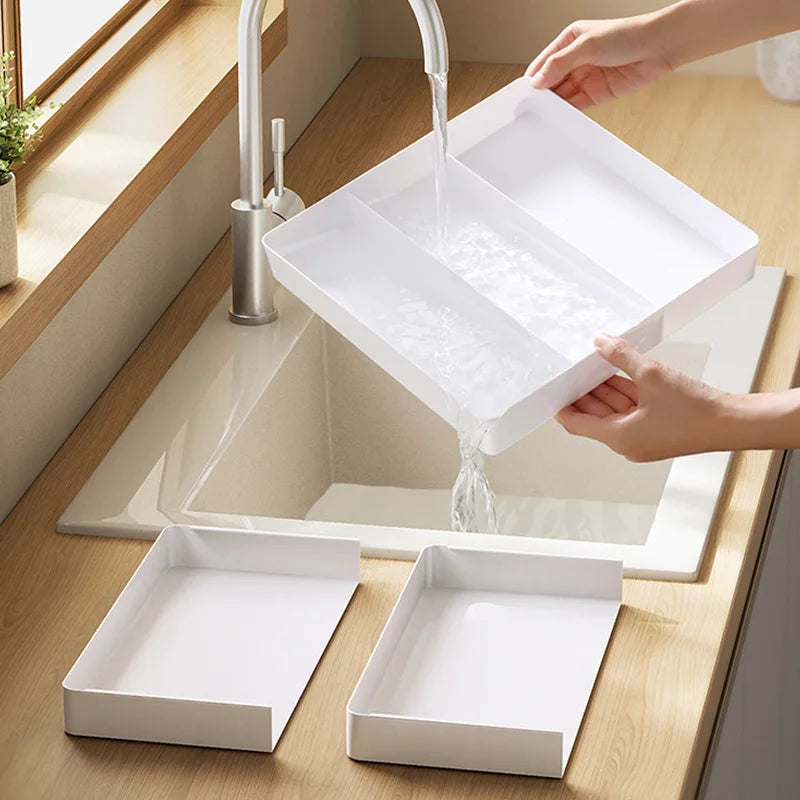 Kitchen Drawer Organizer Adjustable Cutlery Tray Spoon Fork Knife Holder