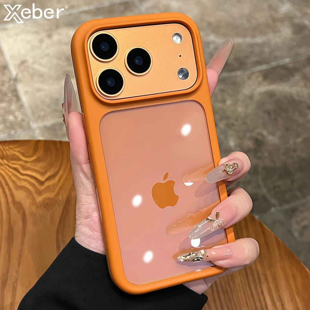 Crystal Clear Touch Button Camera iPhone Case