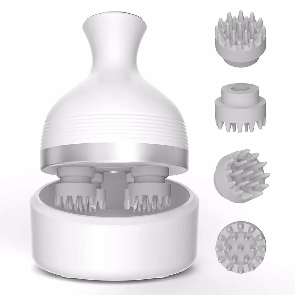 Electric Scalp Massager Wireless Deep Tissue Head Neck and Body Stress Relief