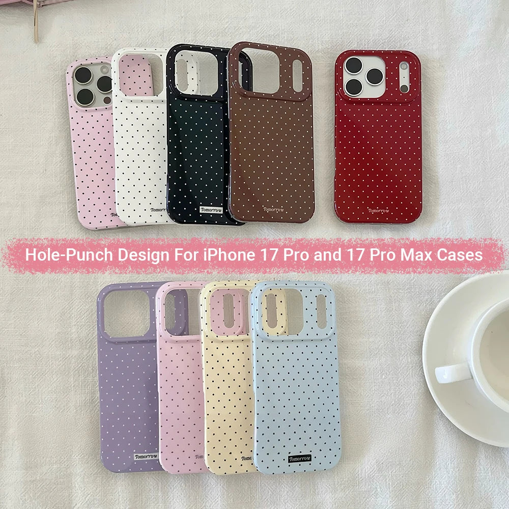 Polka Dot Small Fresh Mobile iPhone Case