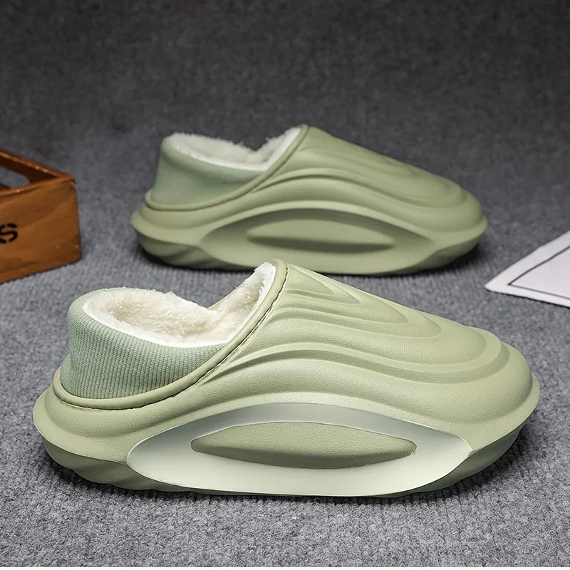 Winter EVA Slippers Thick Lined Non Slip Indoor Outdoor Lightweight Home Shoes