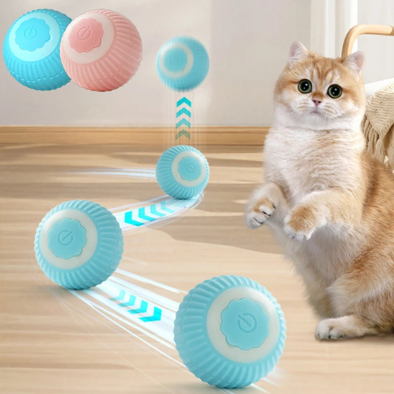 Automatic Cat Ball Toy – Interactive Rolling Motion Toy for Indoor Play