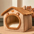 Foldable Washable Pet House Bed for Cats and Small Dogs
