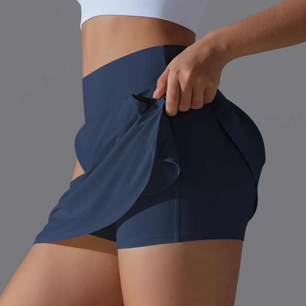 Women’s High Waist Tennis Skirt Breathable Athletic Yoga Fitness Skort