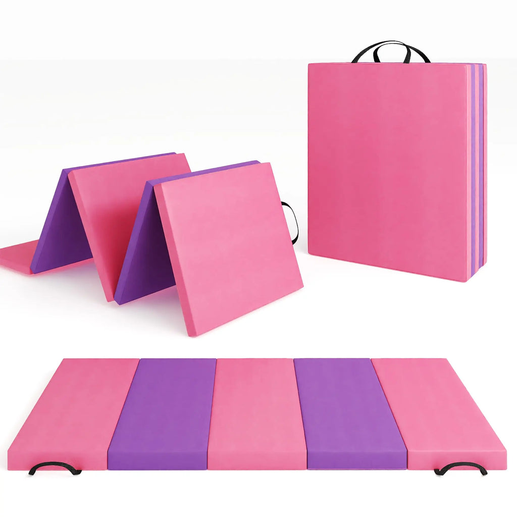 Foldable Gymnastics Exercise Mat Thick Portable Yoga Pilates Floor Pad