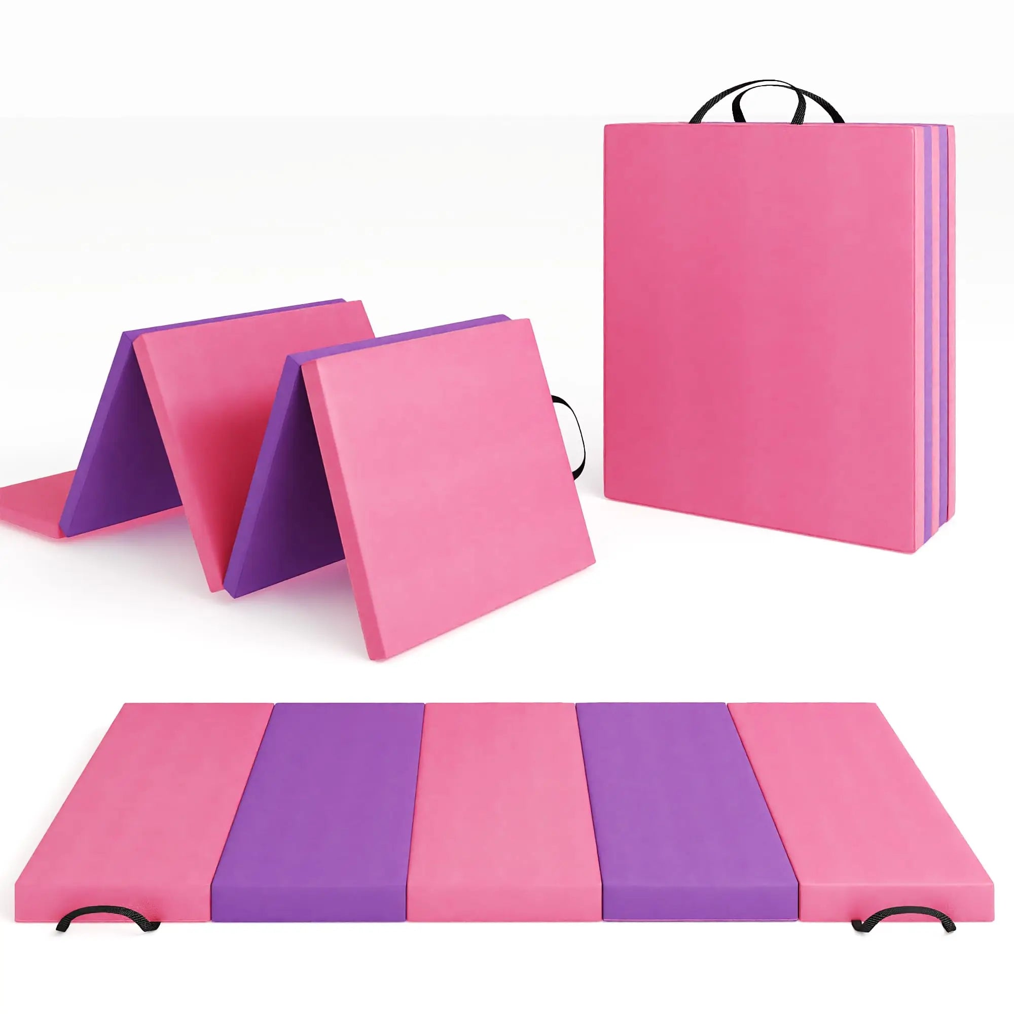 Foldable Gymnastics Exercise Mat Thick Portable Yoga Pilates Floor Pad