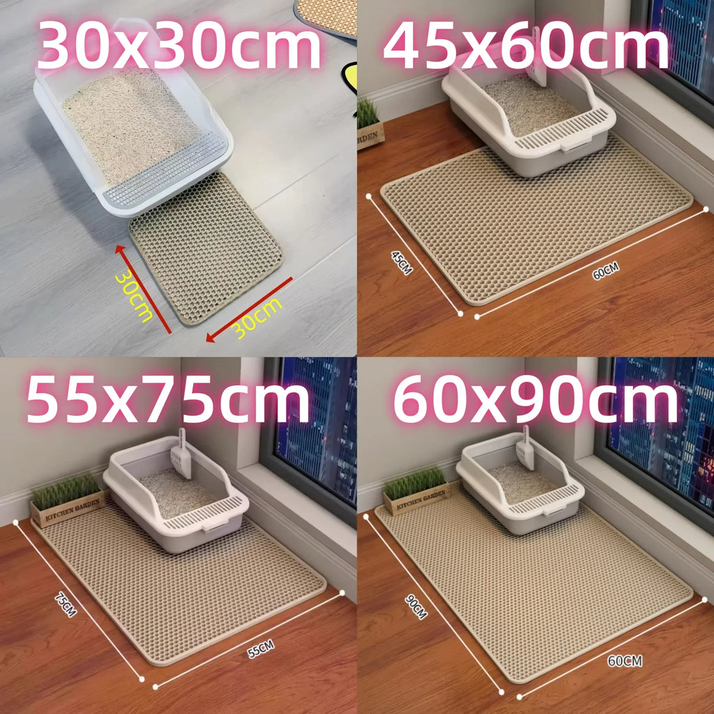 Extra Large Waterproof Cat Litter Mat Non Slip Floor Protector