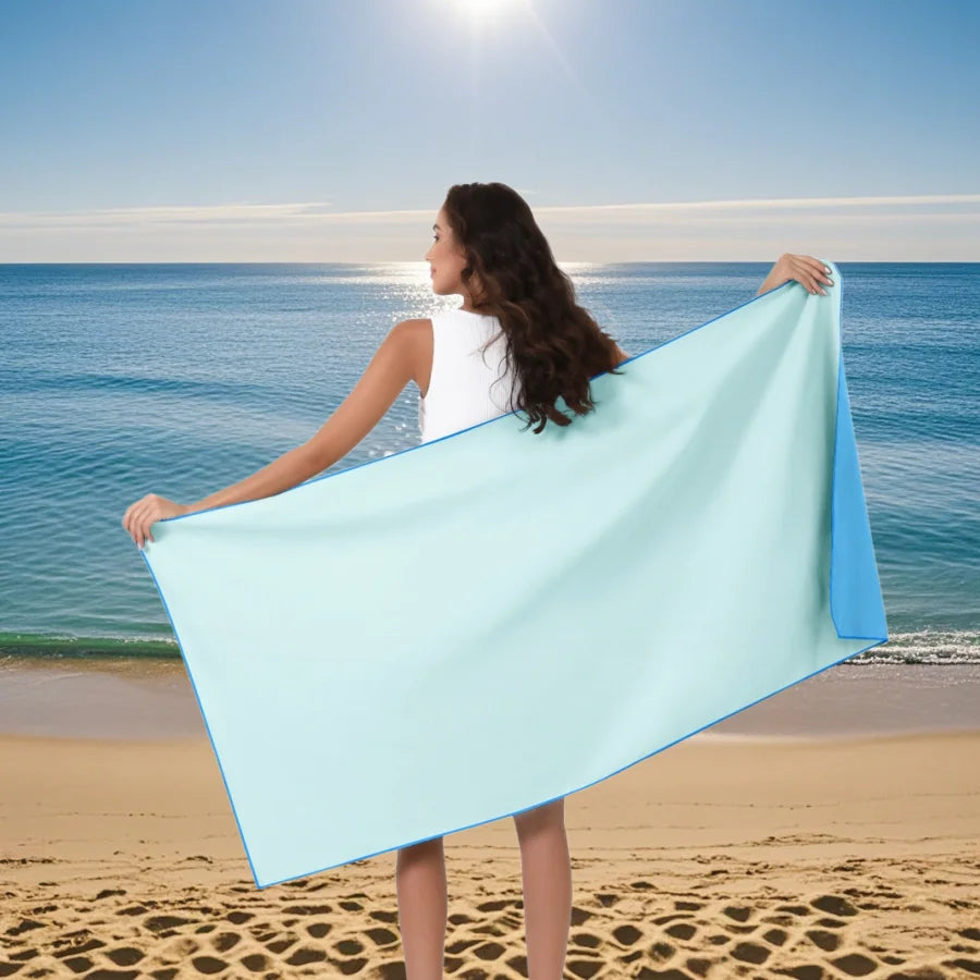 Oversized Microfiber Beach Towel Quick Dry Sand Free Soft Absorbent Towel