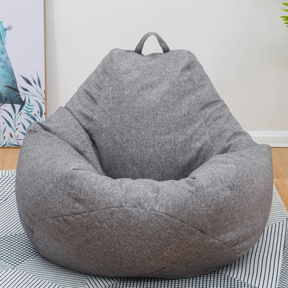 Large Bean Bag Chair Soft Fluffy Lazy Sofa Cover Tatami Living Room Seat