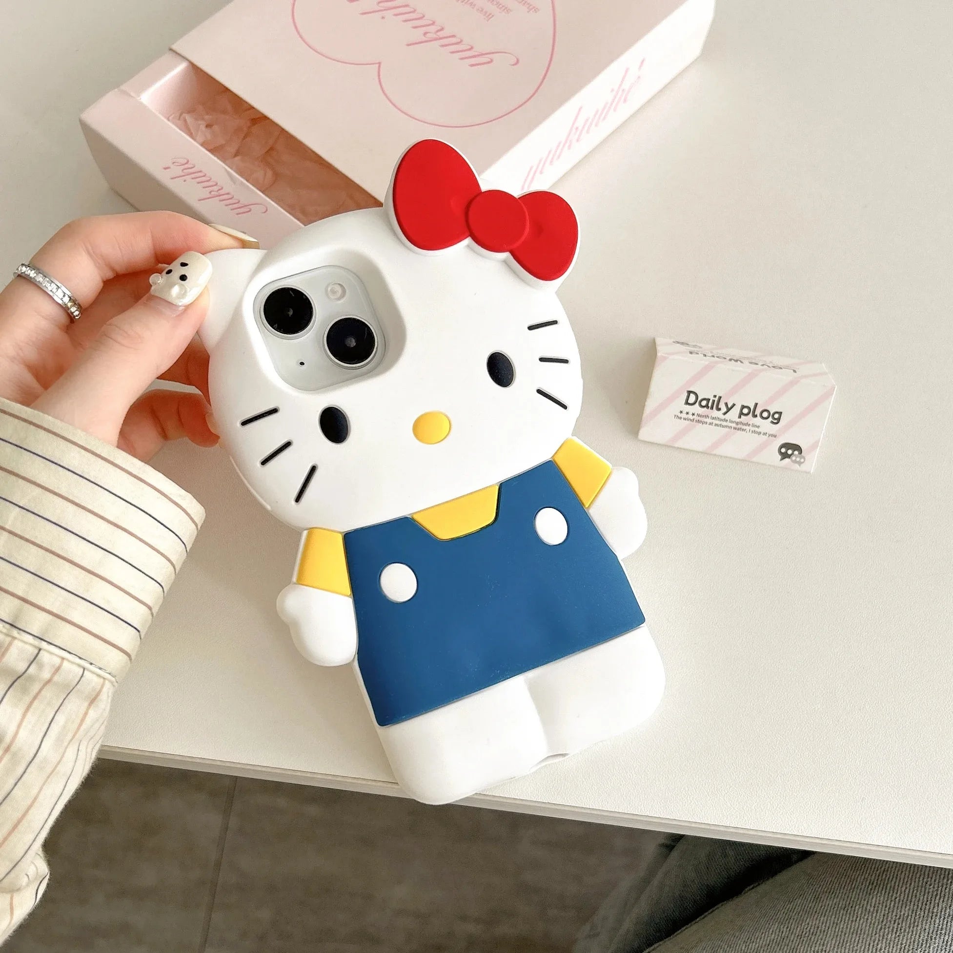 Hello Kitty 3D Cartoon Bow iPhone Case
