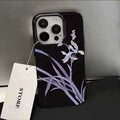 Lily Orchid Flower Print Soft Shockproof iPhone Case