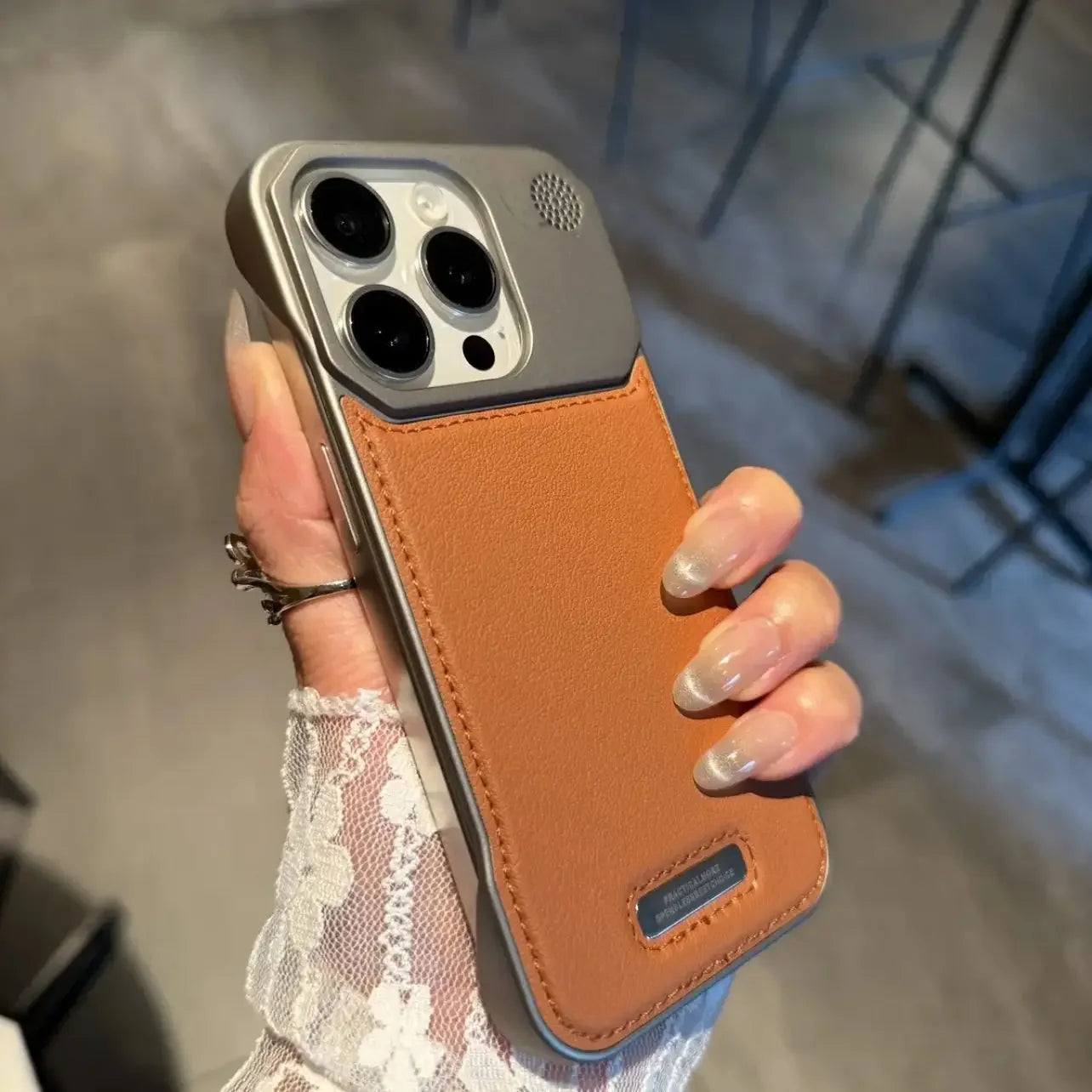 Aromatherapy Leather MagSafe Magnetic Frameless Armor iPhone Case