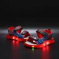 Kids LED Light Up Sandals Non Slip Summer Sports Shoes for Boys and Girls