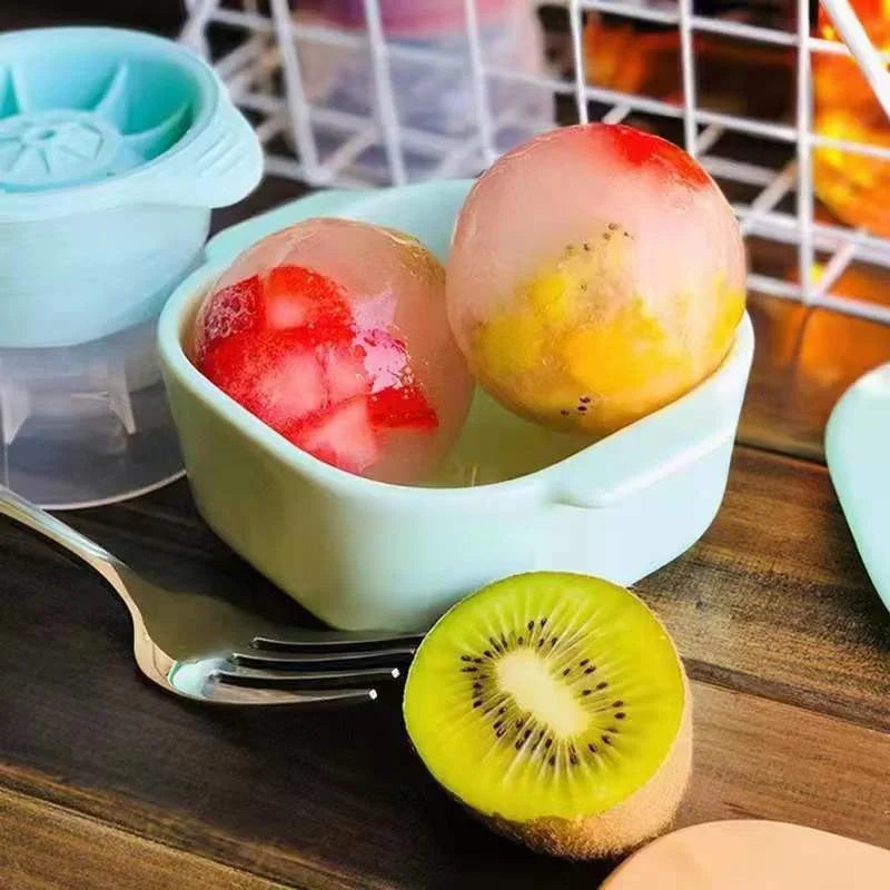 Round Silicone Ice Ball Mold – Sphere Ice Maker for Whiskey and Cocktails
