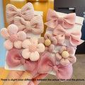 10pcs Bow Flower Hair Ties for Ponytails
