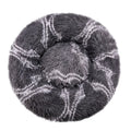 Round Plush Pet Bed – Soft Calming Donut Bed for Dogs and Cats