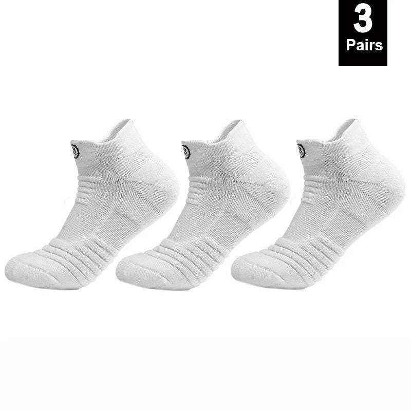 Men Compression Sports Socks High Elastic Breathable Basketball Cycling Running Tube Socks 1–3 Pairs