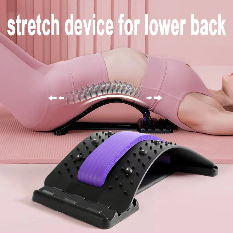 Lumbar Back Stretcher for Spine Support and Lower Back Relaxation
