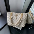 Women Large Capacity Tote Bag Soft Leather Shoulder Bag Fashion Handbag Casual Elegant Daily Bag for Work Travel