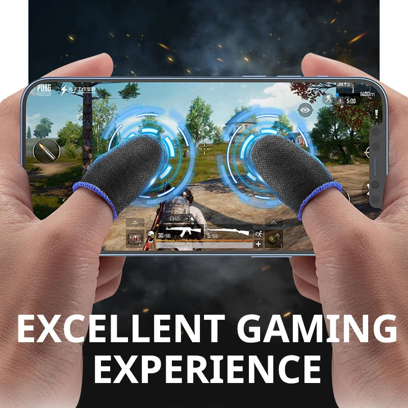 Gaming Finger Sleeves – Anti-Sweat Touch Screen Finger Covers for Mobile Gaming