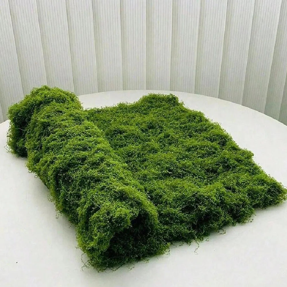 Artificial Moss Grass 1x1m Faux Green Plant Mat DIY Garden Home Decor