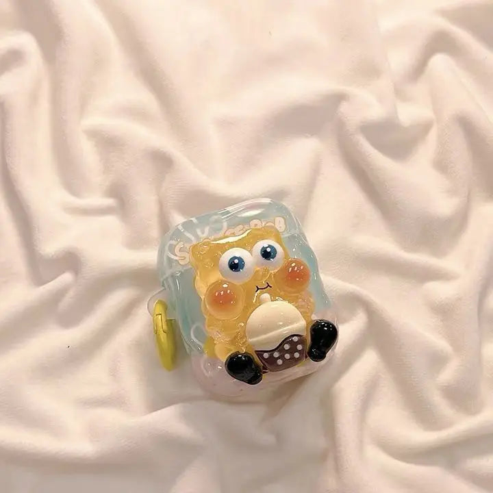 3D SpongeBob SquarePants Large Star Airpods Case