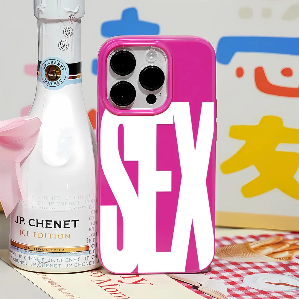 Glossy Sex Icon Pattern iPhone Case