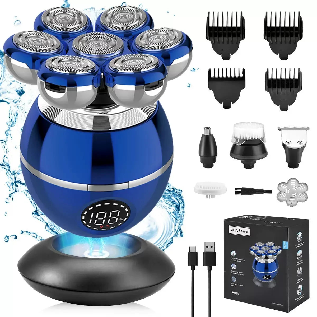 7D Electric Shaver Men Floating