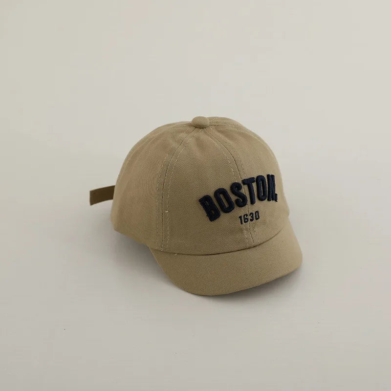 Kids Embroidery Baseball Cap Cotton Sun Hat Letter Peaked Cap Boys Girls Casual