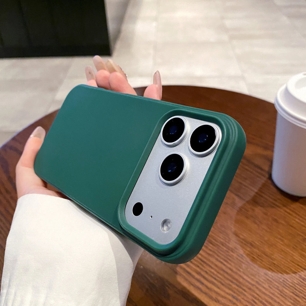 Simple Couple Candy Color Soft Shockproof Anti Fall iPhone Case