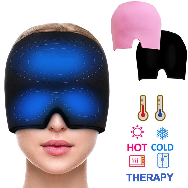 Migraine Relief Ice Cap Cold Compress Headache Hat