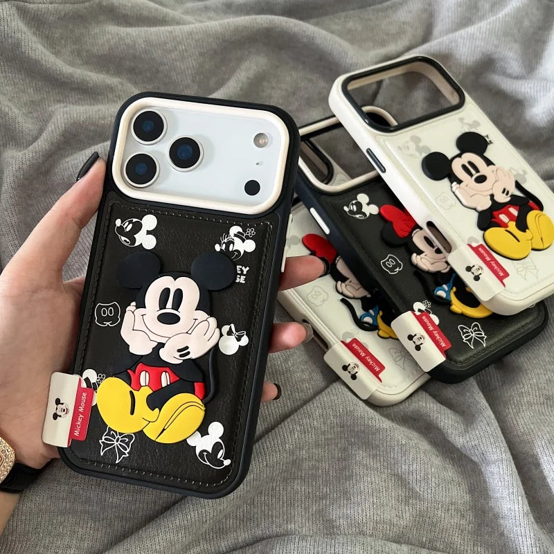 Disney Mickey Mouse Embossed Leather iPhone Case