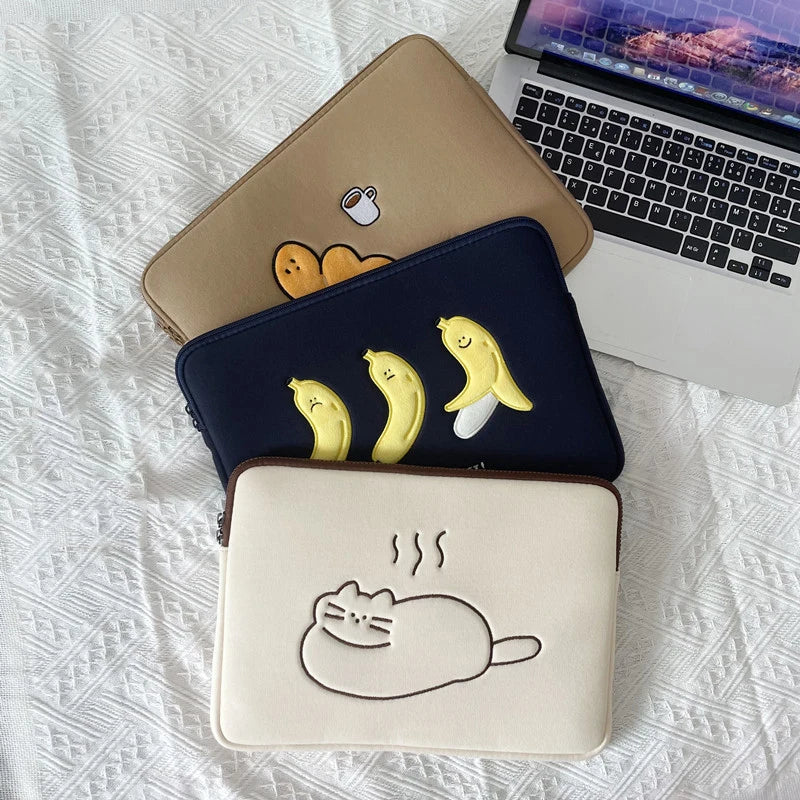 Cute Laptop Sleeve Case 13-16 Inch MacBook Air Pro Shockproof Protective Bag