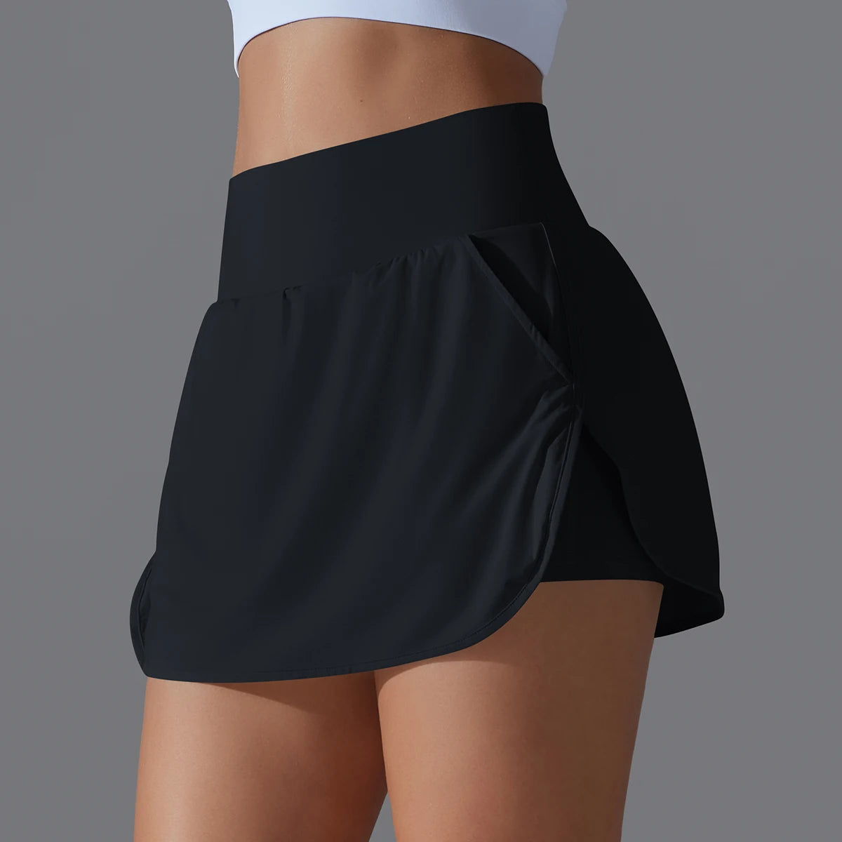 Women’s High Waist Tennis Skirt Breathable Athletic Yoga Fitness Skort