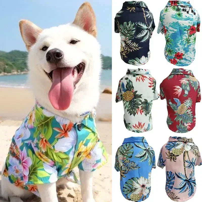 Dog Shirt Summer – Beach Clothes for Small & Medium Dogs, Puppy, French Bulldog & Pug